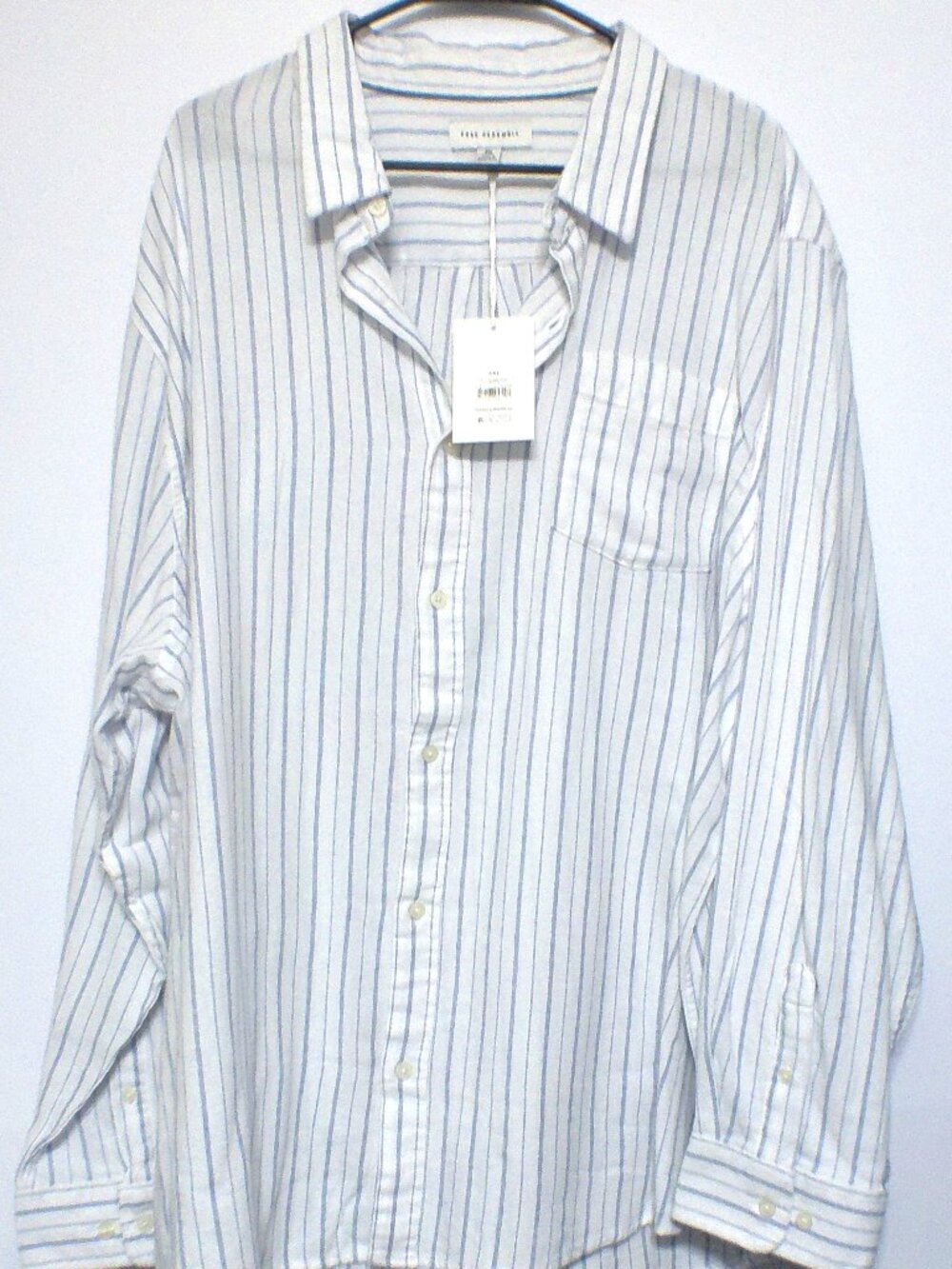 Free Assembly Striped Button Front Shirt NWT Men's 3XL